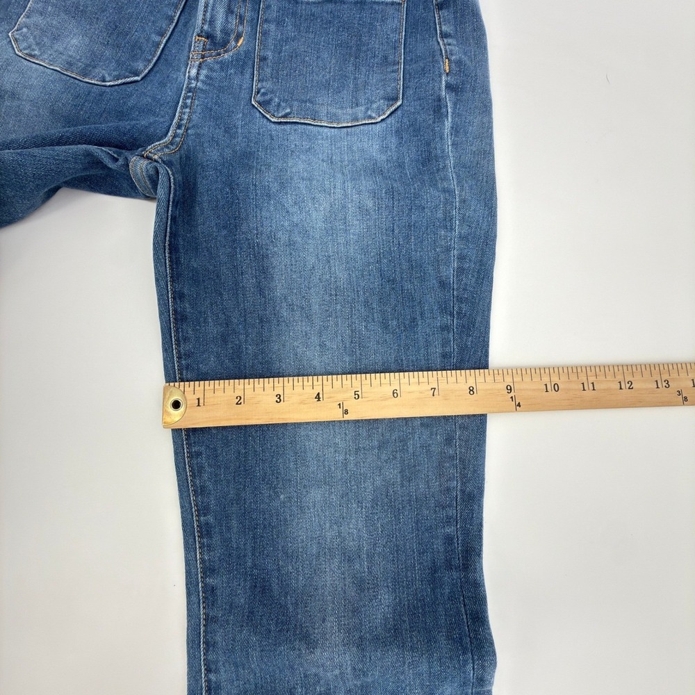 Veronica Beard Sheridan Jeans Womens 27 Blue Exaggerated Flare High Rise Airway - Picture 15 of 16